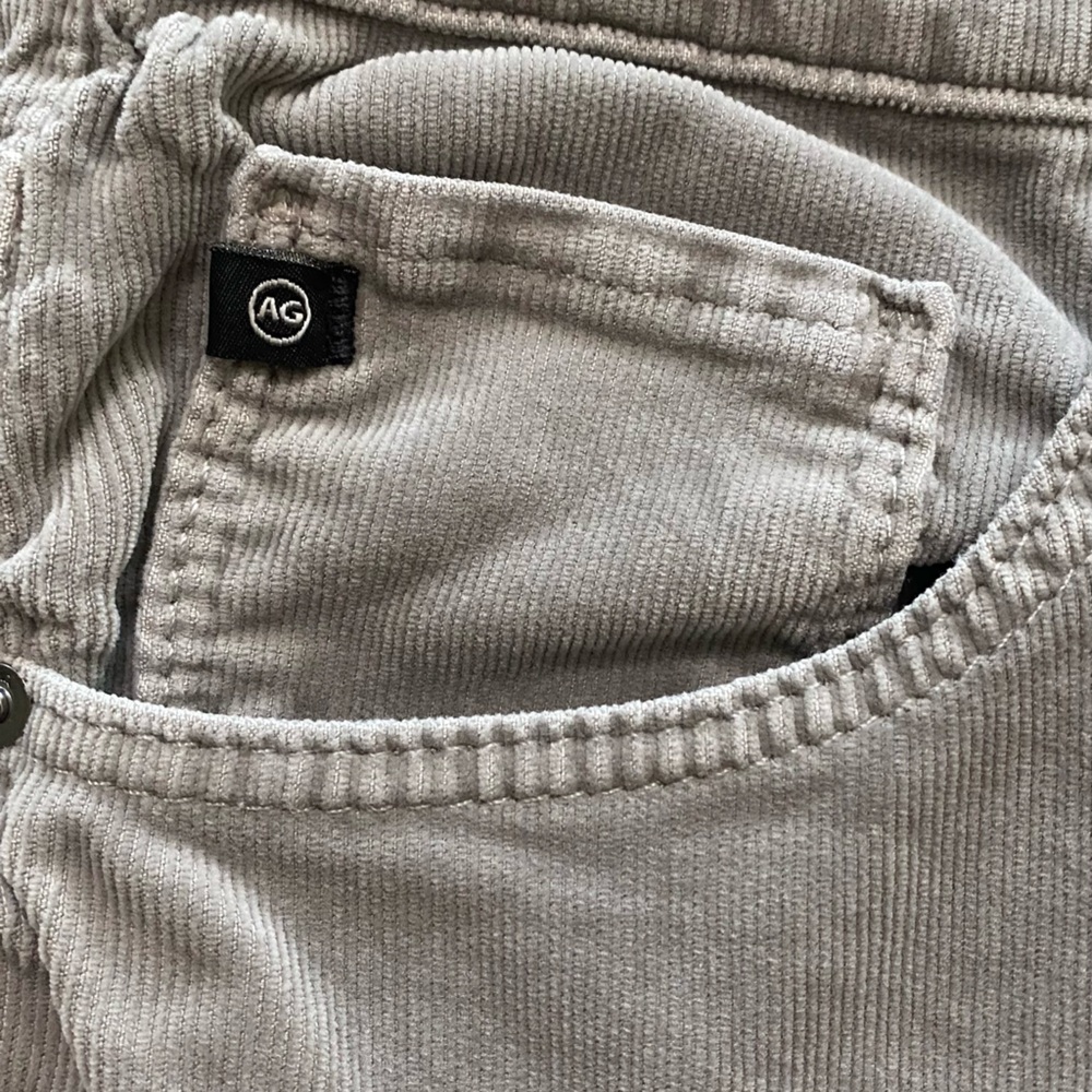 AG Adriano Goldschmied Men's Light Gray Slim corduroy 32 x 28 - Picture 5 of 8